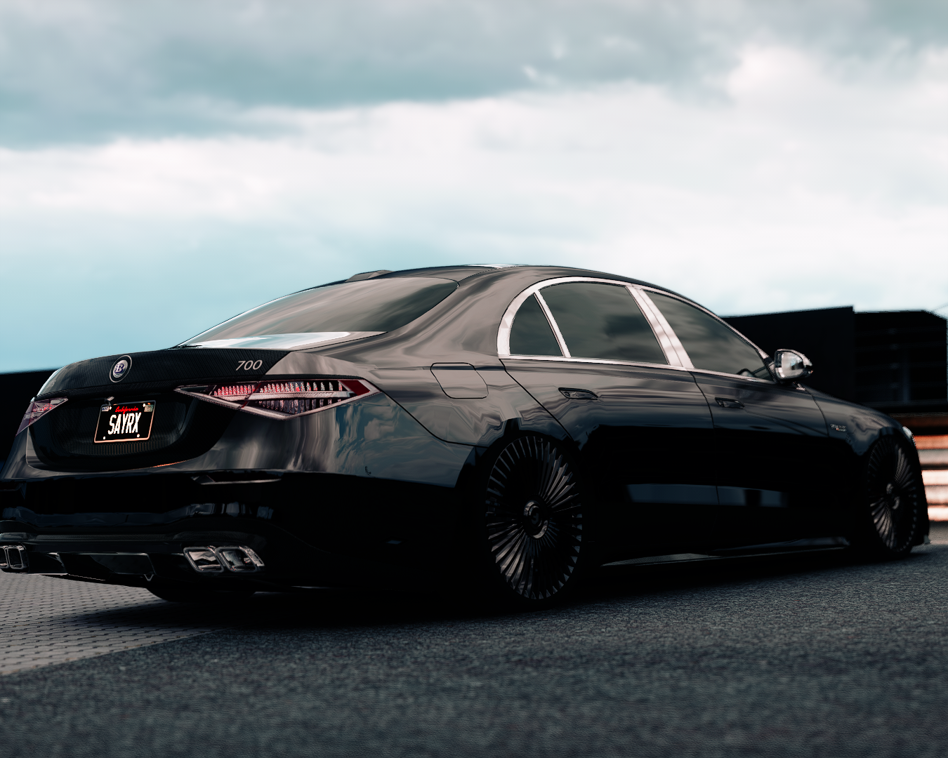 Sayrx Mercedes S63 Brabus 700 2023 | Blacked-out Specs